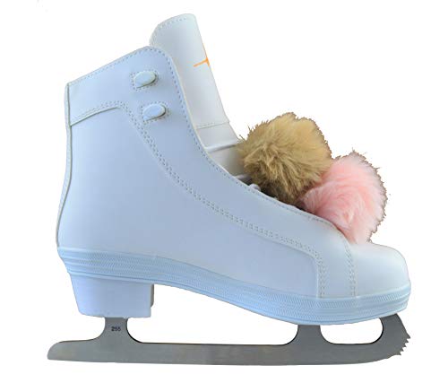 American Athletic Shoe Pom Pom Figure Skate, White