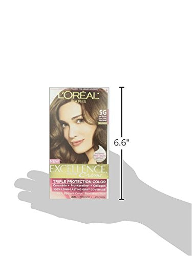 L'Oreal Excellence #5G Medium Gold Brown Hair Color, 1 ct