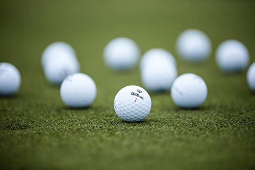 Wilson Staff Golf balls, Duo Soft, 12 balls, White, Two-piece premium golf ball,