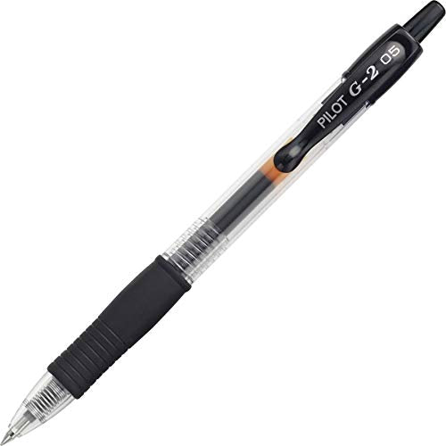 Pilot Corporation 31103 Gel Pen, Retractable, Refillable, Extra Fine Point, Black
