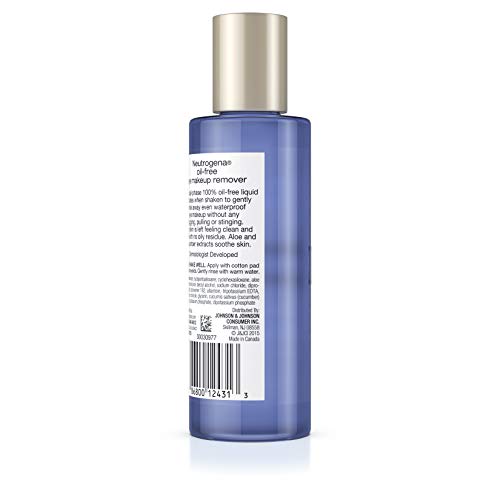 Neutrogena Gentle Oil-Free Eye Makeup Remover & Cleanser for Sensitive Eyes, Non-Greasy Makeup Remover, Removes Waterproof Mascara, Dermatologist & Ophthalmologist Tested, 3.8 fl. oz (Pack of 12)