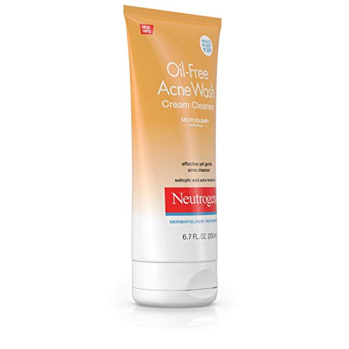 Neutrogena Oil-Free Acne Wash Cream Cleanser, 6.7 Fluid Ounce