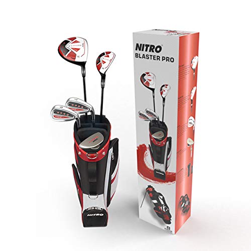Nitro Blaster Pro Golf Set Junior, 9-12 Years Left Handed, Silver/Black