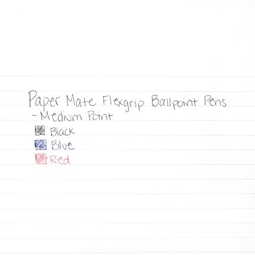 Paper Mate 9620131 Flexgrip Ultra Ballpoint Stick Pen, Red Ink, Medium, Dozen