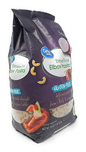 Great Value Brown Rice Elbow Pasta Gluten Free Delicious Pasta Straight From Italy To Your Table Net WT 16 OZ (454g)