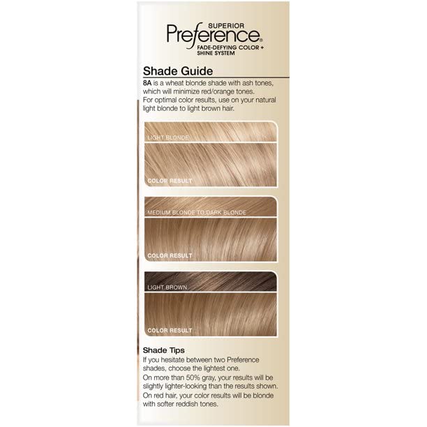 Pref Haircol 8a Size 1ct L'Oreal Preference Hair Color Ash Blonde #8a