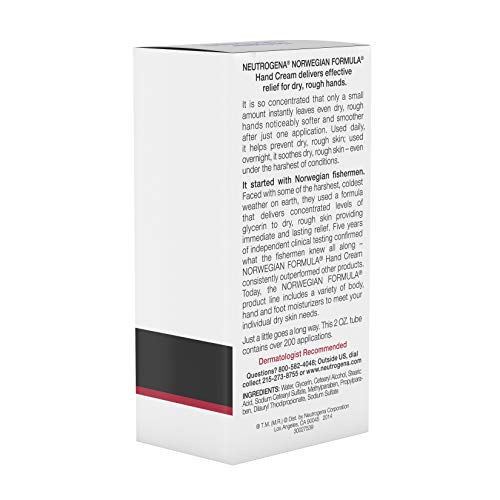 Neutrogena Norwegian Formula Hand Cream Fragrance-Free 2 oz (Pack of 9)