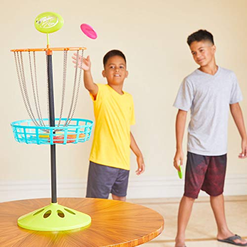 Wham-O Mini Frisbee Golf Disc Indoor and Outdoor Toy Set, White, 12 inch high (21577)