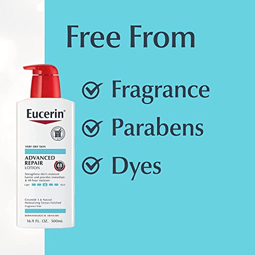 Eucerin Advanced Repair Dry Skin Lotion 16.9 oz (Pack of 4)