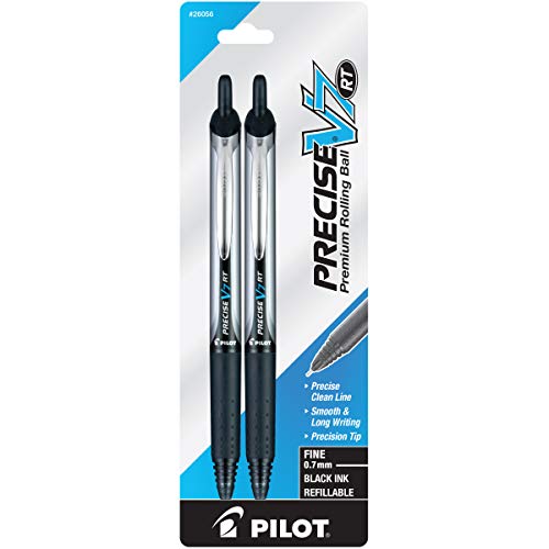 PILOT Precise V7 RT Refillable & Retractable Liquid Ink Rolling Ball Pens