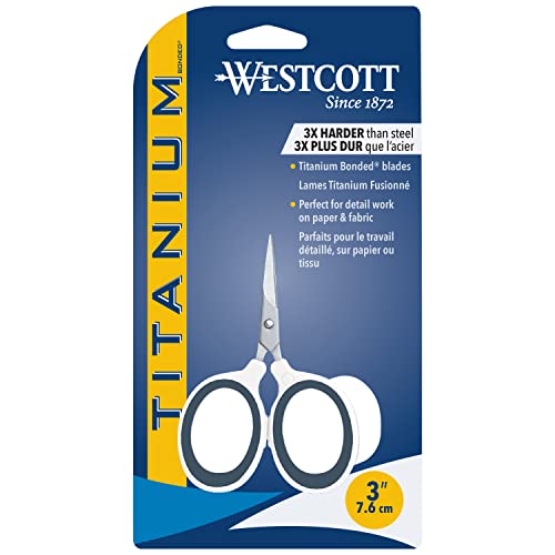 Westcott 5 Straight Titanium Bonded Craft Scissors with Micro Tip (16376)