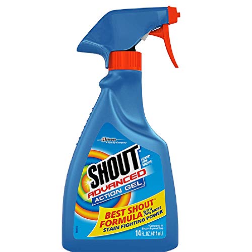 Shout Advanced Spray and Wash Laundry Stain Remover Spray, Best Shout Formula, 14 oz - Pack of 3