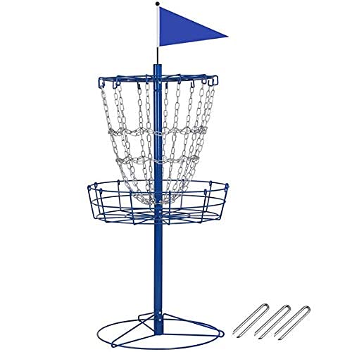 SmileMart Disc Golf Goal Target Basket Practice Frisbee Game Cross Chain Outdoor