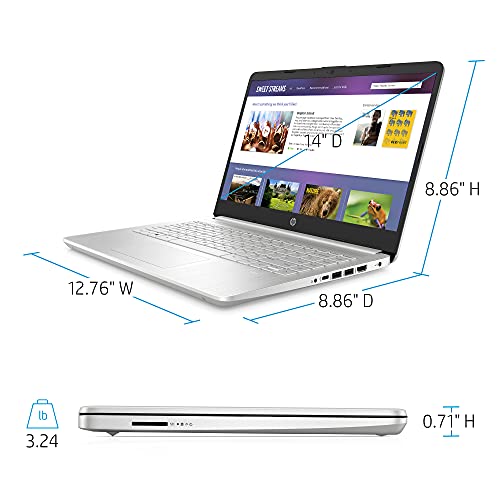 HP 2021 Premium 14.0" FHD(1980x1080) Laptop Computer, Inter Core i3-1115G4 up to 4.1GHz, 4GB DDR, 256GB SSD, Wi-Fi and Bluetooth, Windows 10 Home S with Writing pad and Stylus