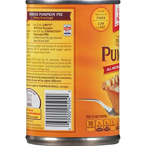 Libby's 100% Pure Pumpkin, 15 Ounce (Pack of 12)