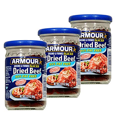 Armour Ground & Formed Sliced Dried Beef 2.25 oz (Pack of 3)