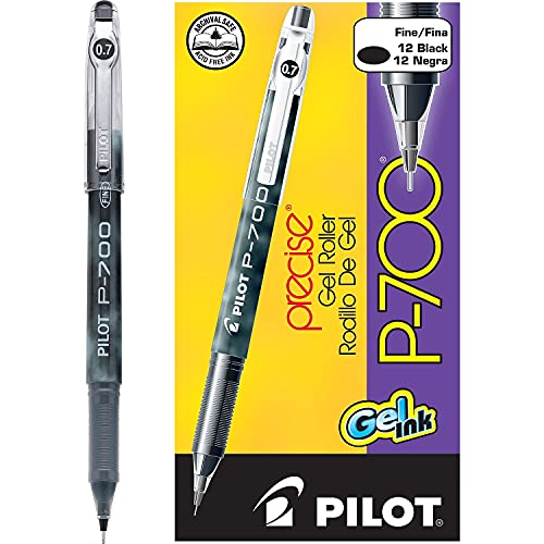 PIL38610 - P-700 Precise Gel Ink Roller Ball Stick Pen; 12 Total Items