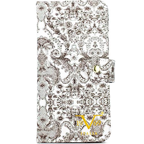 19V69 Italia RFID Passport Cover - Sturdy, Slim and Made from PU Leather (Watercolor Flowers)