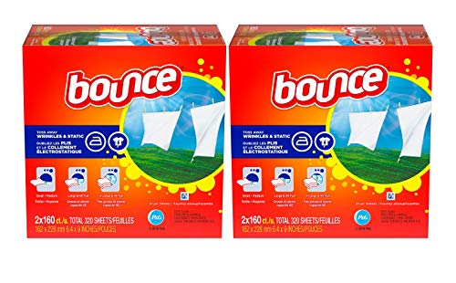 Bounce Renewing Wrinkle/Static Removing Fabric Softener Dryer Sheets: Outdoor Fresh - 4 Pack (640 Sheets)