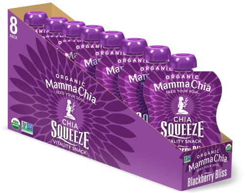 Mamma Chia Squeeze Organic Vitality Snack, Blackberry Bliss