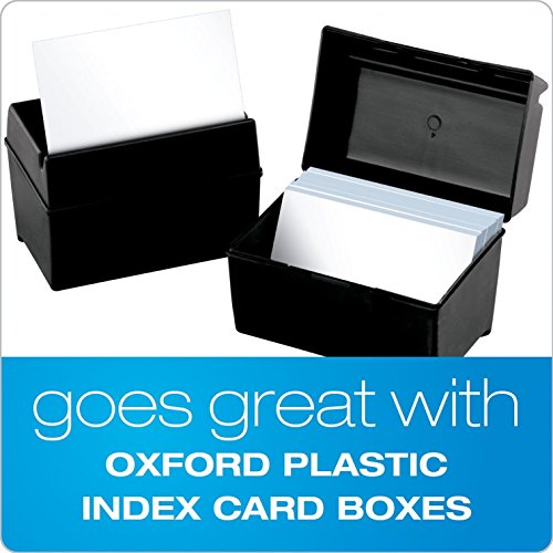 White Ruled Index Cards, 1,000 Cards, 10 Packs of 100 (3" x 5")