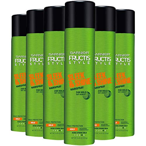 Garnier Fructis Style Sleek & Shine Hairspray All Hair Types, 8.25 Ounce (6-Pack)