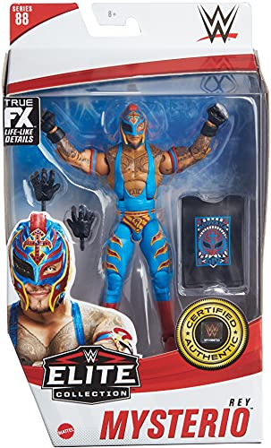WWE Rey Mysterio Elite Collection Series 89 Action Figure 6 in Posable Collectible Gift Fans Ages 8 Years Old and Up
