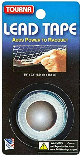 Tourna Lead Tape Tennis Racquet Racket Tape Golf Club 1/4" X 72" (3-Pack)