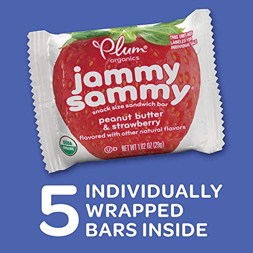 Plum Organics Kids Jammy Sammy, Strawberry Jam and Peanut Butter, 5.15 Ounce