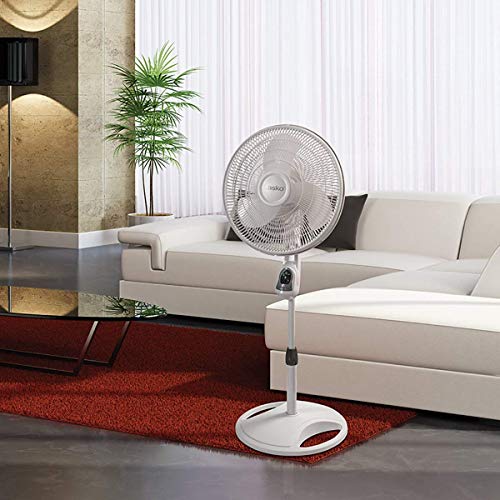 Lasko Remote Control Stand, 3-Speed Household Fans, 1-Pack, White