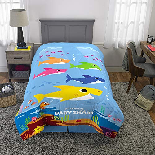 Franco Manufacturing Baby Shark Kids Full Bed in a Bag Bedding Set #697850959