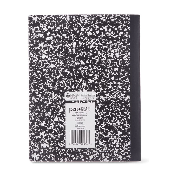 Pen+Gear Composition College Ruled Notebooks Bundle of 2 100 sheets each